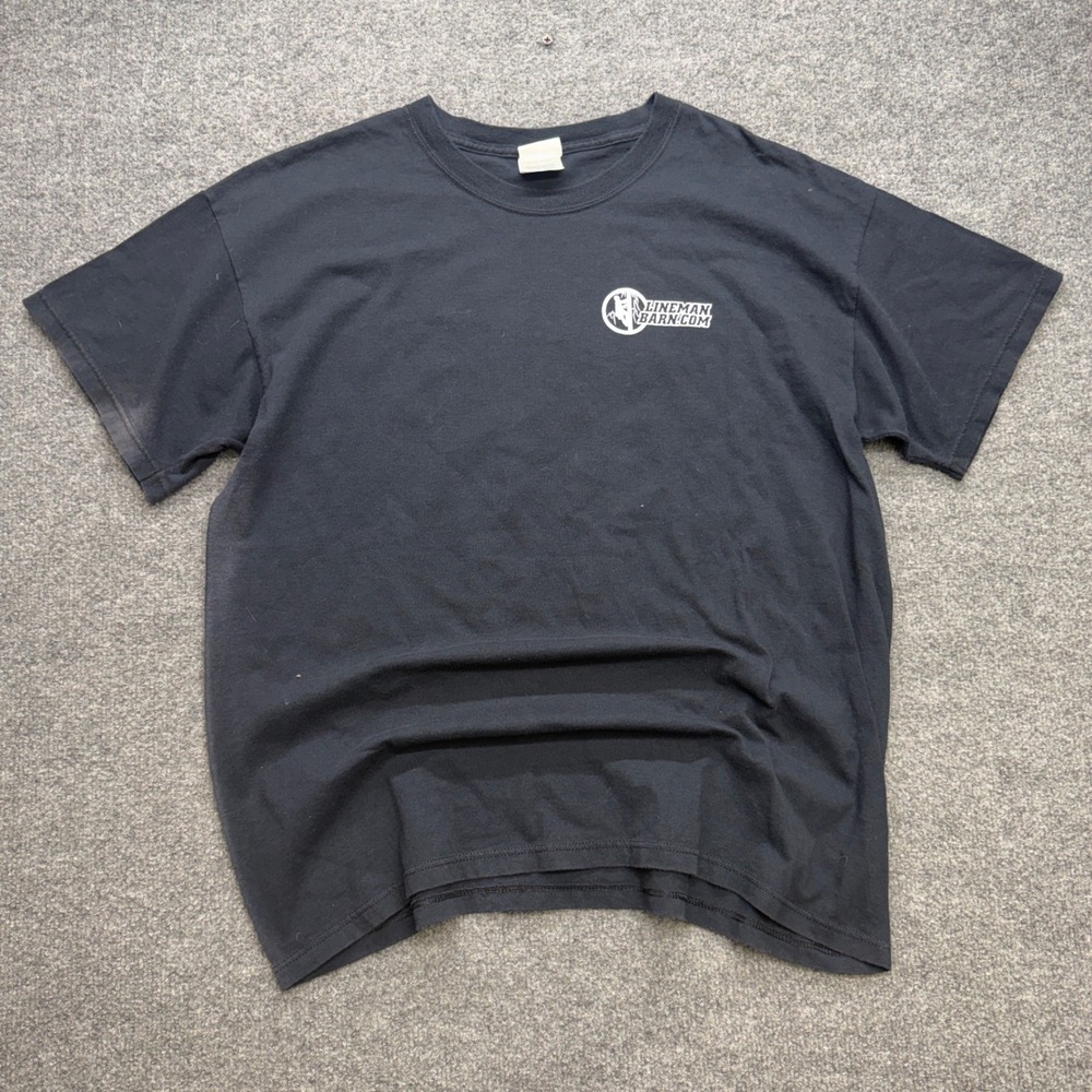 Lineman Barn Hurricane Matthew 2016 Graphic T-Shirt Mens XL Black Made in USA